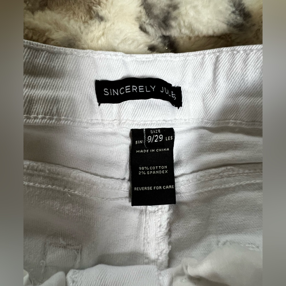 Sincerely Jules White Cropped Jeans - Picture 4 of 10